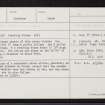 Inschfield, NJ62NW 6, Ordnance Survey index card, Recto