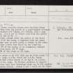 Dunnydeer, NJ62NW 8, Ordnance Survey index card, Recto