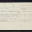 Westfield, NJ62NW 15, Ordnance Survey index card, Recto