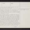 Mither Tap Of Bennachie, NJ62SE 1, Ordnance Survey index card, page number 3, Recto