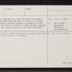 Husband Hillock, NJ62SW 2, Ordnance Survey index card, page number 2, Verso