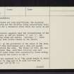 Druidstone, NJ62SW 4, Ordnance Survey index card, page number 2, Verso