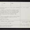 Druidstone, NJ62SW 4, Ordnance Survey index card, page number 3, Recto