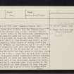 Cumine's Trench, NJ63NE 1, Ordnance Survey index card, page number 1, Recto