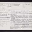 Glenmailen, NJ63NE 2, Ordnance Survey index card, page number 1, Recto