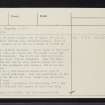 Logie Newton, NJ63NE 5, Ordnance Survey index card, page number 2, Verso