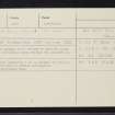 Logie Newton, NJ63NE 6, Ordnance Survey index card, Recto