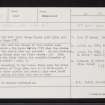 Colpy, NJ63SW 1, Ordnance Survey index card, Recto