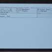 Burnend, NJ64NE 1, Ordnance Survey index card, Recto