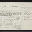 Mains Of Hatton, NJ64SE 6, Ordnance Survey index card, page number 1, Recto