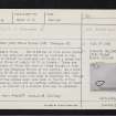 Bellman's Wood, NJ65SW 4, Ordnance Survey index card, page number 1, Recto