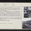 Banff, Castle Street, Banff Castle And Old Castle, NJ66SE 23, Ordnance Survey index card, page number 3, Recto