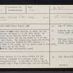 Nether Corskie, NJ70NW 3, Ordnance Survey index card, page number 1, Recto