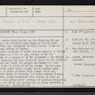 Cullerlie, NJ70SE 2, Ordnance Survey index card, page number 1, Recto