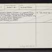 Montrose's Trench, NJ70SW 4, Ordnance Survey index card, page number 2, Verso