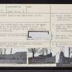 Kinkell, St Michael's Church And Burial-Ground, NJ71NE 18, Ordnance Survey index card, page number 2, Verso