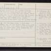 Hill Of Tuack, NJ71NE 27, Ordnance Survey index card, page number 2, Verso