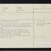 South Ley Lodge, NJ71SE 3, Ordnance Survey index card, page number 1, Recto