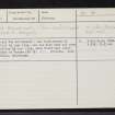 Wardes, NJ71SE 14, Ordnance Survey index card, Recto