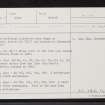 Lumphart, NJ72NE 25, Ordnance Survey index card, Recto