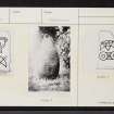 Logie Elphinstone, Pictish Symbol Stones, NJ72NW 7, Ordnance Survey index card, Recto