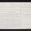 Pitcaple, NJ72NW 33, Ordnance Survey index card, Recto