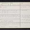 Keith Hall, NJ72SE 46, Ordnance Survey index card, page number 1, Recto