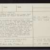 Balquhain, NJ72SW 2, Ordnance Survey index card, page number 3, Recto