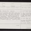 Bethelnie, NJ73SE 1, Ordnance Survey index card, page number 1, Recto