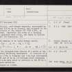 'Moathead', NJ74SW 3, Ordnance Survey index card, Recto