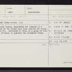 Rapplaburn, NJ74SW 7, Ordnance Survey index card, Recto