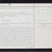 Midtown Of Pitglassie, NJ74SW 12, Ordnance Survey index card, page number 2, Verso