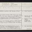 The Gray Stone Of Clochforbie, NJ75NE 1, Ordnance Survey index card, page number 1, Recto