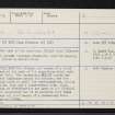 Cleaved Head, NJ76SW 4, Ordnance Survey index card, page number 1, Recto