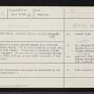Aberdeen, Kingswells, Friends' Burial Ground, NJ80NE 15, Ordnance Survey index card, Recto