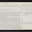 Kingcausie House, NJ80SE 26, Ordnance Survey index card, page number 1, Recto
