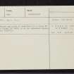 Culter, NJ80SW 12, Ordnance Survey index card, Recto