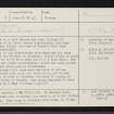 Greenlands, NJ81NW 4, Ordnance Survey index card, page number 1, Recto
