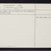 Bogenjoss, NJ81SE 7, Ordnance Survey index card, page number 2, Verso