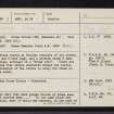 Shelden, NJ82SW 1, Ordnance Survey index card, page number 1, Recto