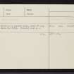 Schivas, NJ83NE 25, Ordnance Survey index card, Recto