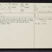 Schivas, NJ83NE 38, Ordnance Survey index card, page number 1, Recto