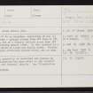 South Ythsie, NJ83SE 12, Ordnance Survey index card, page number 1, Recto