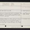 Mid-Cairneywhing, NJ85NE 5, Ordnance Survey index card, page number 1, Recto