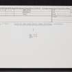 Aberdeen, York Street, Plague Burials, NJ90NE 16, Ordnance Survey index card, Recto
