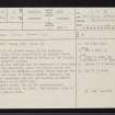 Aberdeen, Old Aberdeen, Market Cross, NJ90NW 6, Ordnance Survey index card, page number 1, Recto