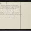 Aberdeen, King's College, NJ90NW 7, Ordnance Survey index card, page number 2, Verso
