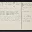 Aberdeen, Seaton House, Lodge, NJ90NW 9.1, Ordnance Survey index card, page number 1, Recto