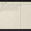 Aberdeen, Greyfriars Church, NJ90NW 26, Ordnance Survey index card, page number 2, Verso