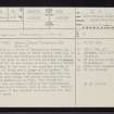 Aberdeen, Trinitarian Monastery, NJ90NW 41, Ordnance Survey index card, page number 1, Recto